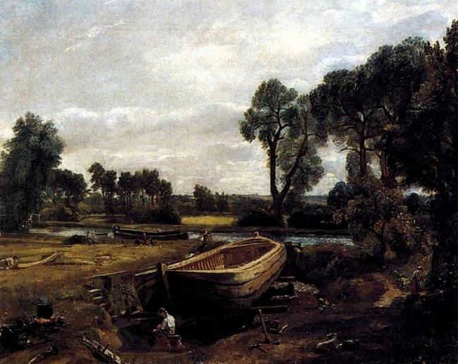 John Constable Boat-Building on the Stour Germany oil painting art